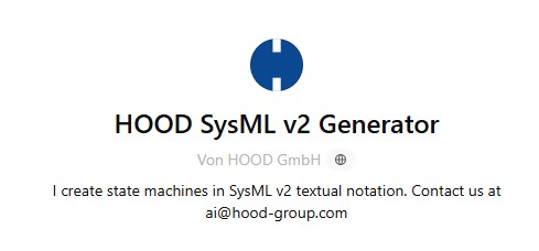 Bild zu: HOOD SysML v2 Generator – KI-gestütztes MBSE