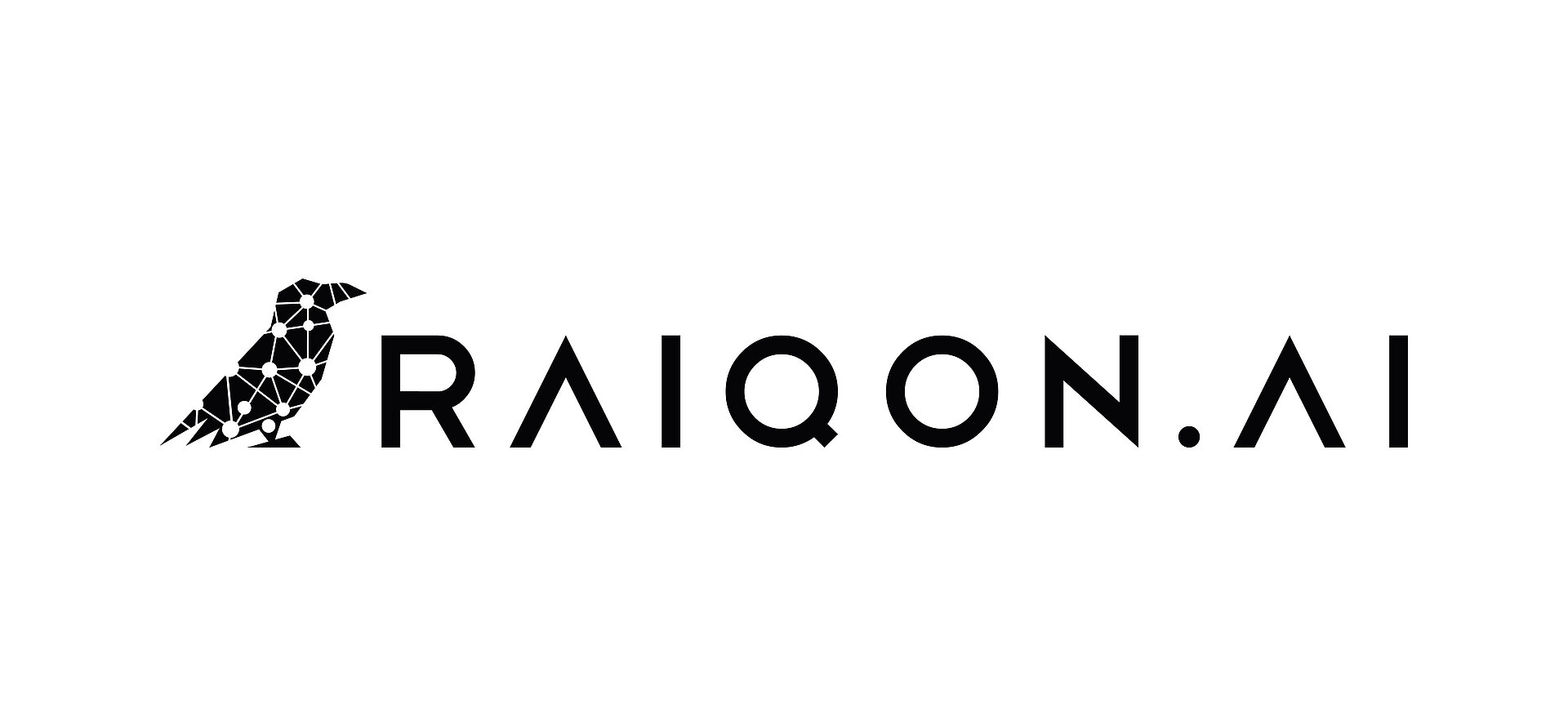 Raiqon AI logo: stylised representation of a lion's head with modern, technological elements.