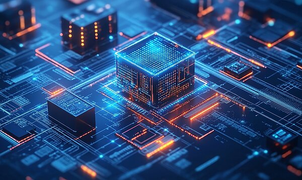 Detailed image of printed circuit board